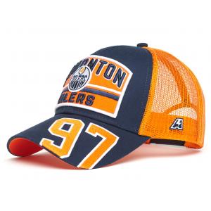 31340 Бейсболка Edmonton Oilers №97, син.-оранж., 55-58